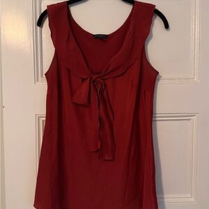 Banana Republic Red Sleeveless Blouse
